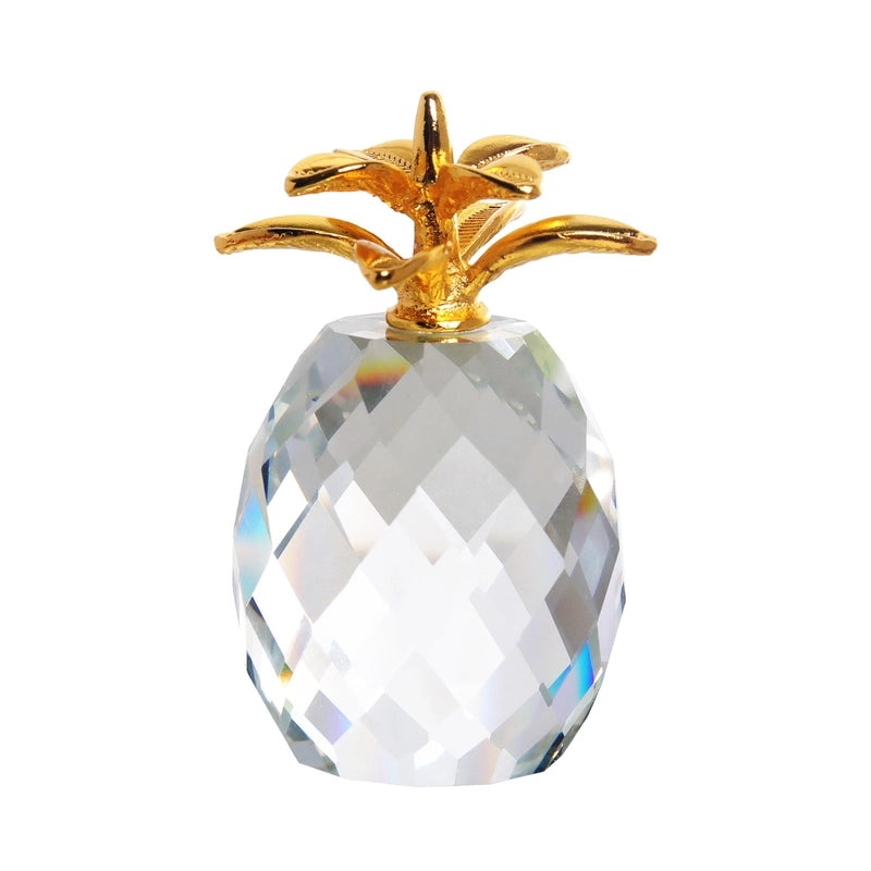 Minimalist Pineapple Crystal Ornament Elegant Artificial Decorative Piece | Home Decor Ornaments