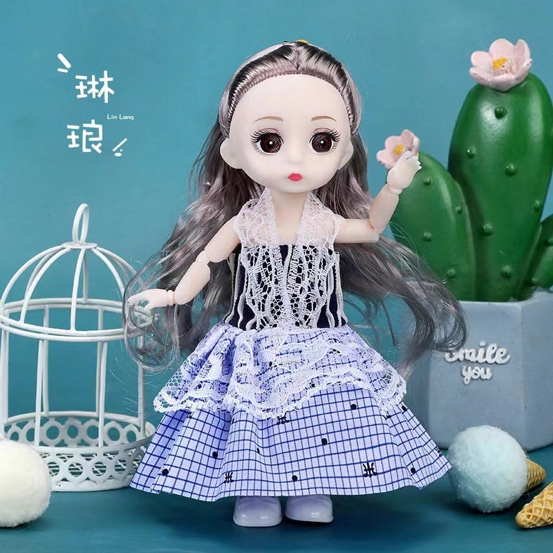 100 Mini 17cm BJD Girl Dolls Princess Toys for Kids Bulk Set|Children's Toys