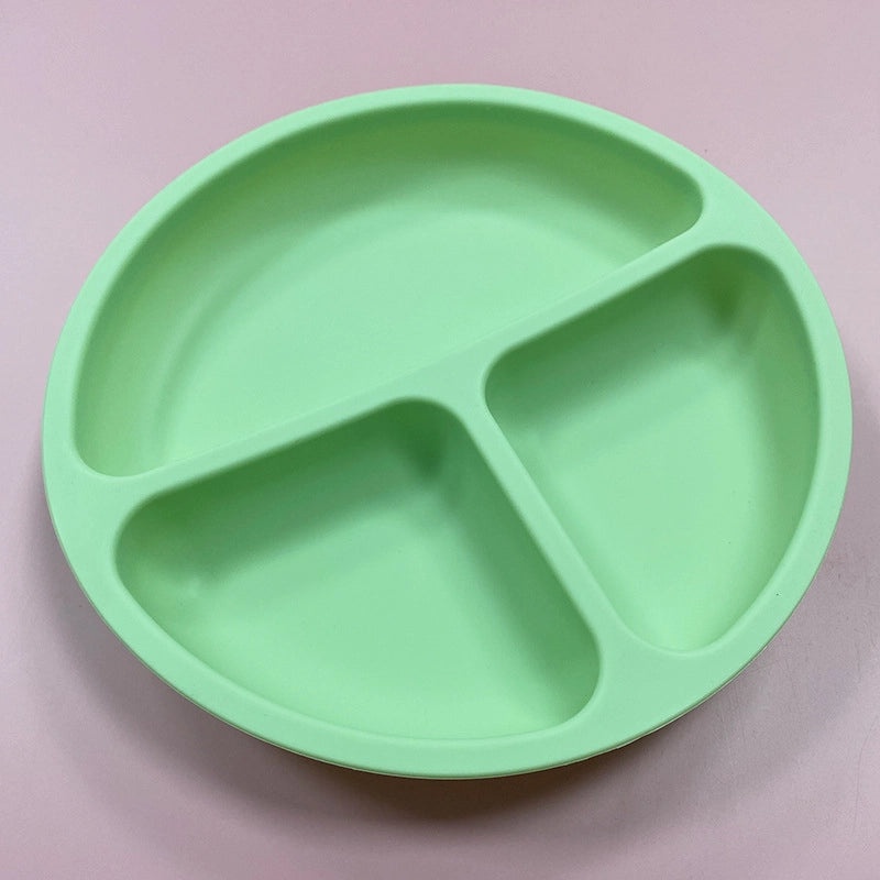 Stylish Single Solid Color Silicone Plate for Daily Use|Kitchenware & Dining Accessories