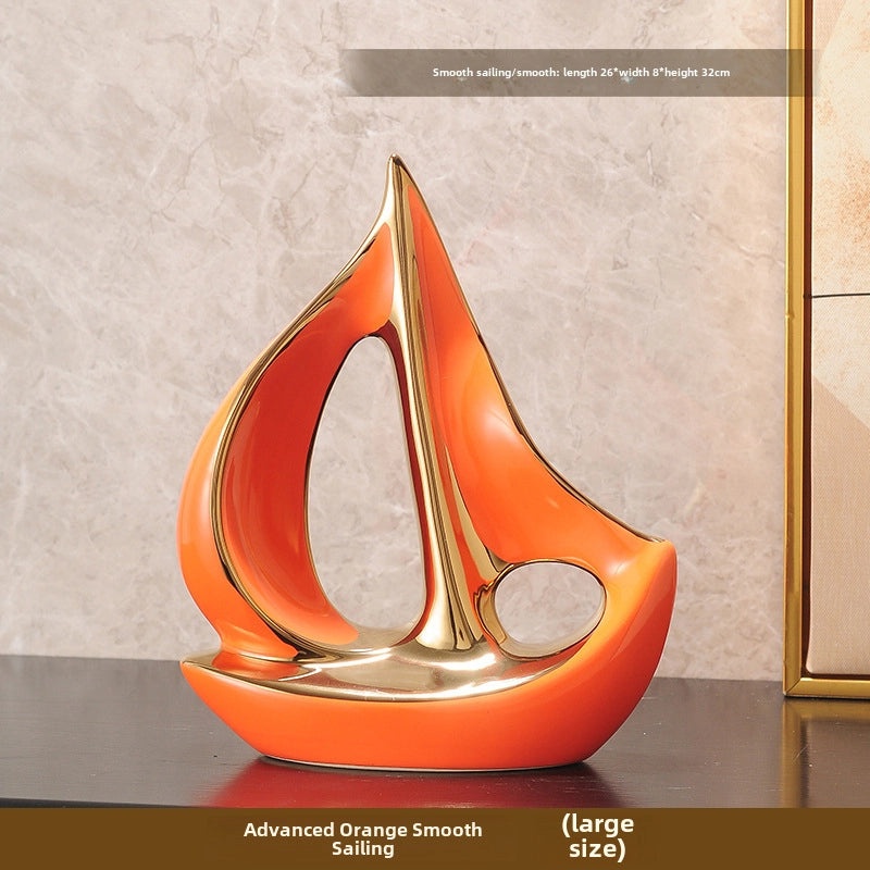 Smooth Sailing Wine Cabinet Decor Set Light Luxury Modern Style High-End Living Room TV Cabinet Office Ornament|Home Decor