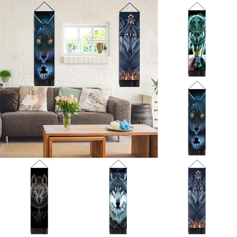 Lion Print Polyester Wall Hanging for Home Decor | Home Decor & Wall Art