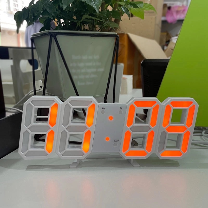 Stylish Rectangle Plastic Alarm Clock for Everyday Use|Home Decor & Clocks
