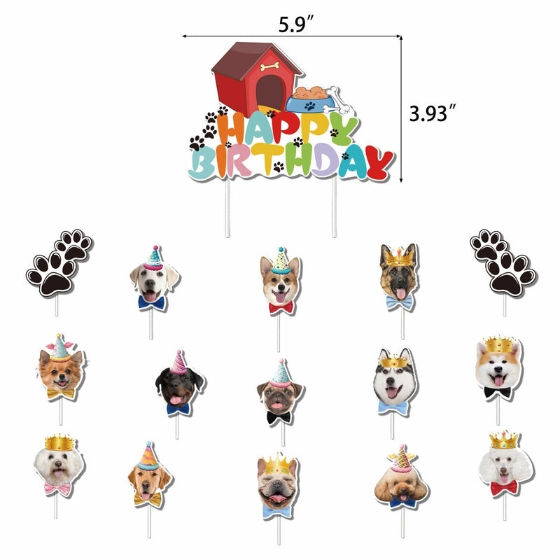 Cute Dog Emulsion Paper Hanging Ornaments for Holiday Party Decorations|Party Supplies & Decorations