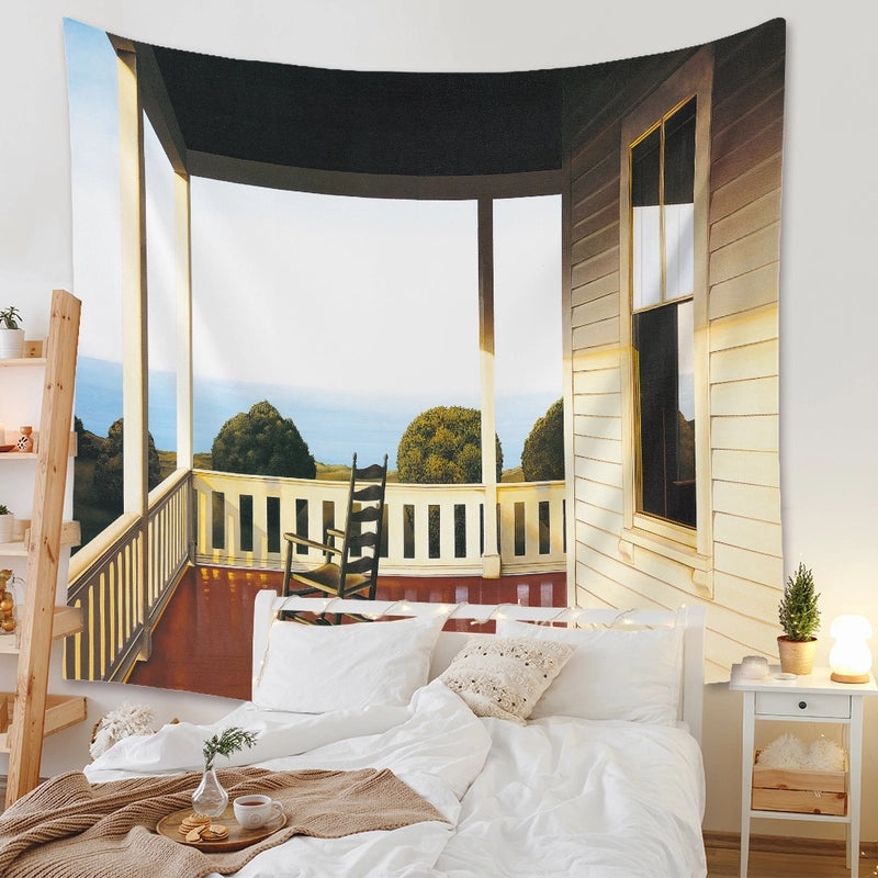 Sea View Tapestry Wall Hanging Decor Beach Background Cloth Art|Home Decor Wall Art