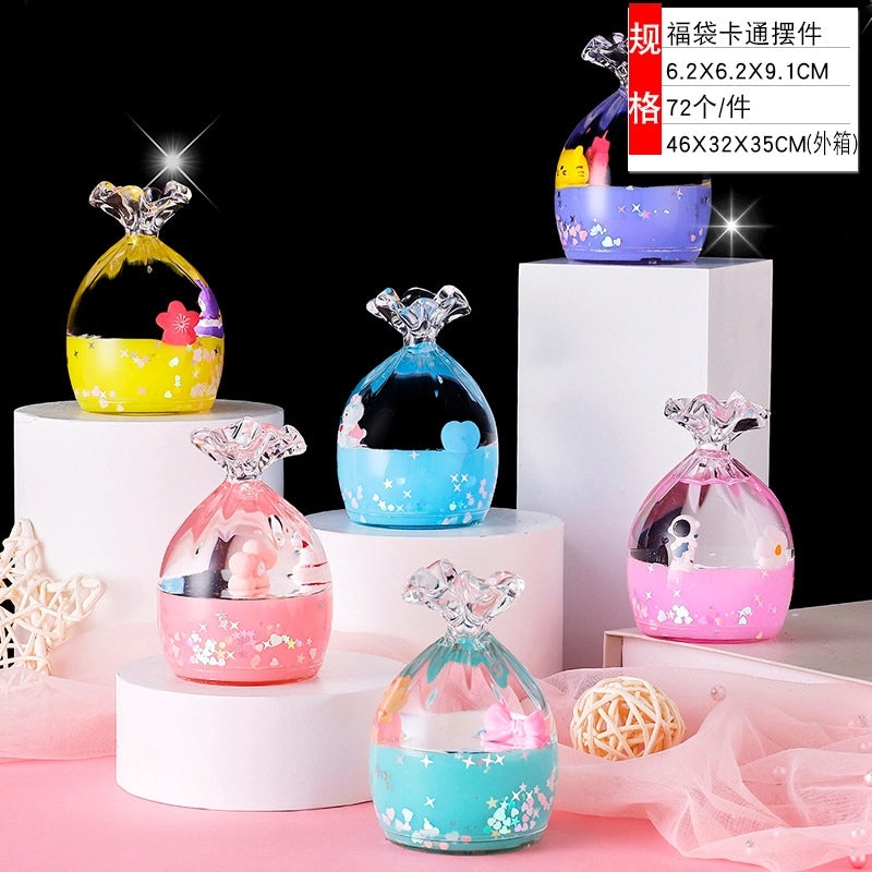 Creative Cartoon Liquid Oil Drop Ornament Transparent Acrylic Pressure Relief Craft|Home Decor Gifts