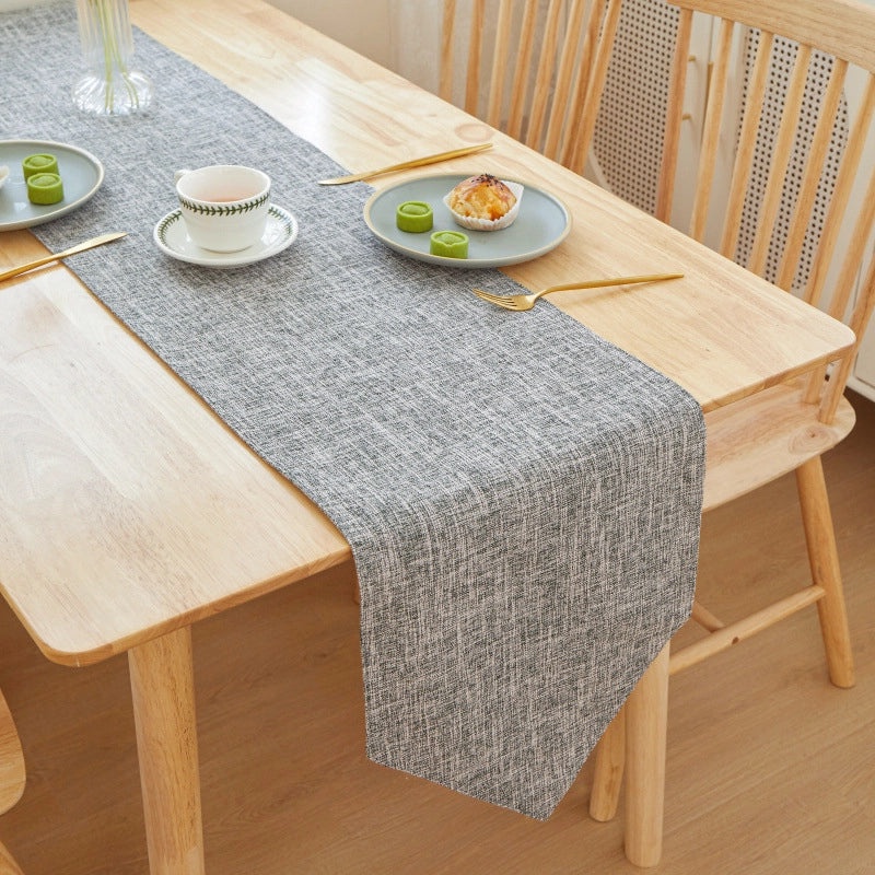Elegant Minimalist Solid Color Linen Tablecloths for Dining|Home Decor Table Linens