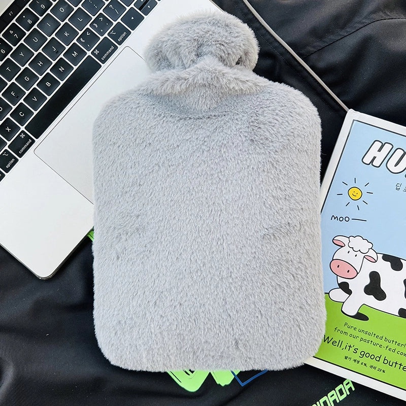Korean Style Large Plush Rabbit Hot Water Bag PVC Injection Warm Hand Compress Hot Sale|Home & Living/Heating Pads & Compresses