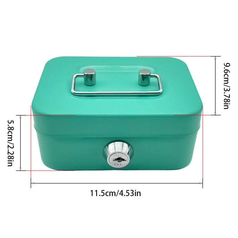 Creative Portable Piggy Bank Coin Storage Box with Key | Coin Banks & Money Boxes