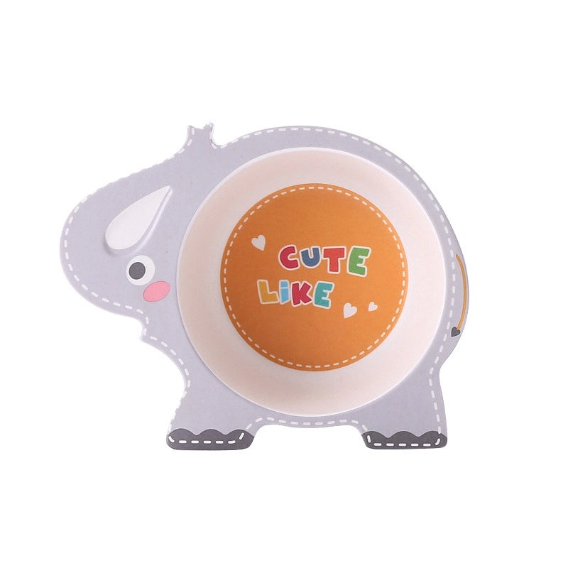 Adorable Cartoon Bamboo Fiber Kids Tableware Single Piece|Kitchen & Dining