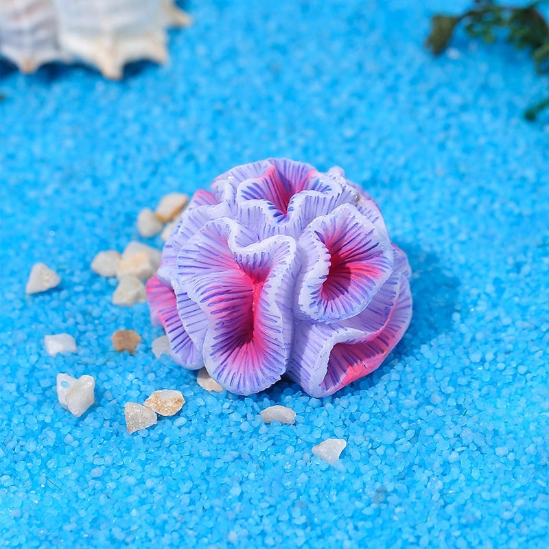 Adorable Marine-Themed Cartoon Coral Resin Figurines for Home Decor|Home Decor & Ornaments