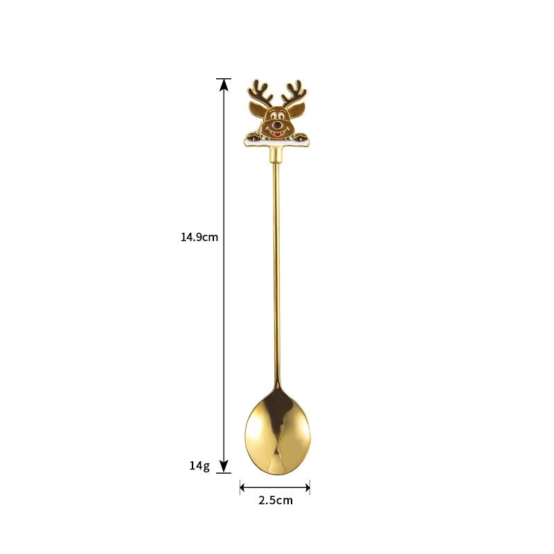 Festive Cartoon Stainless Steel Cutlery Set|Kitchen & Dining