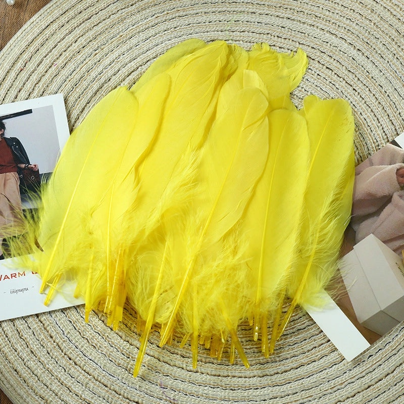 Elegant Solid Color Goose Feather Decoration|Home Decor Accessories