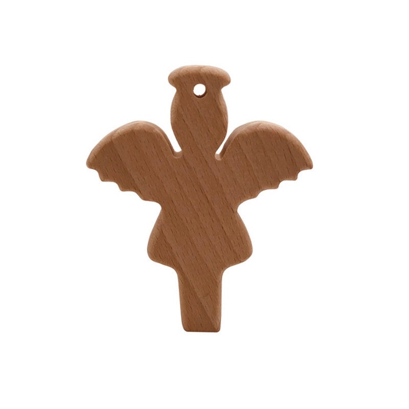 Natural Beech Wood Baby Teether Toys|Baby Teethers & Soothing Toys
