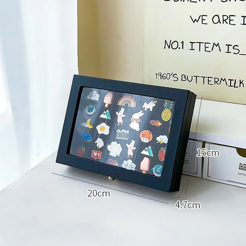 Casual Solid Color PU Leather Flannel Storage Box with Density Plate | Home Storage & Organization