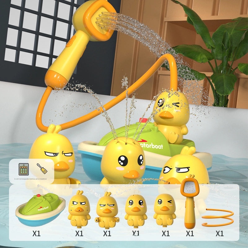 Electric Yellow Duck Bath Toy for Kids | Baby Bath Toys