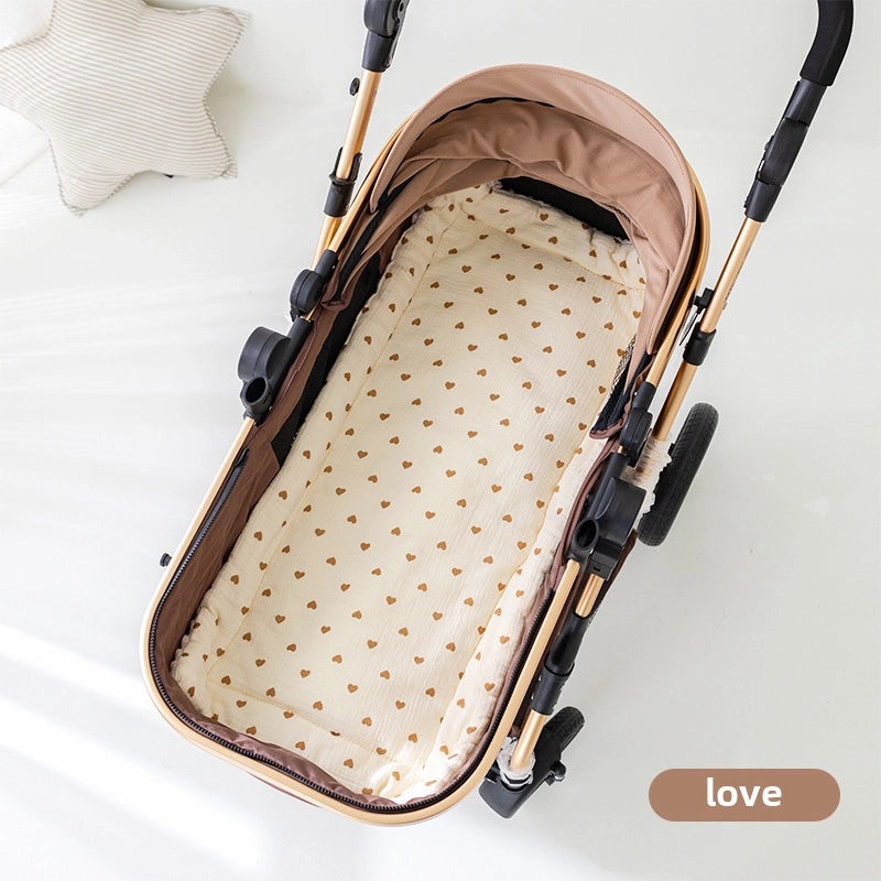 Universal Baby Stroller Cushion Thickened Cotton Double-Sided Machine Washable Soft Padding|Baby Stroller Accessories