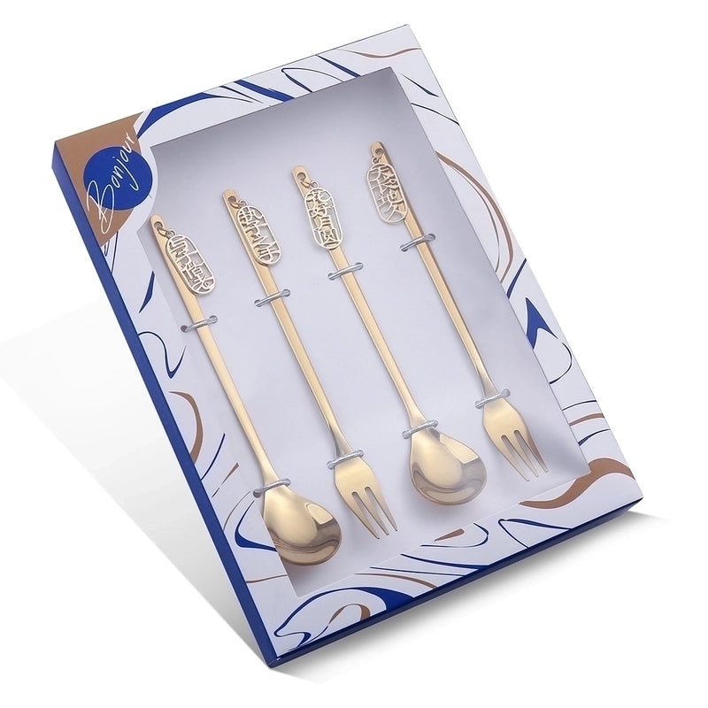 Charming Single-Color Stainless Steel Flatware Set for Everyday Use|Kitchen & Dining Tableware