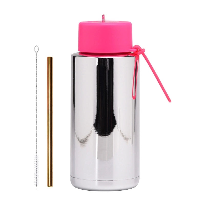 Chinoiserie Style Multicolor Stainless Steel Water Bottle for Casual Vacation Use | Drinkware