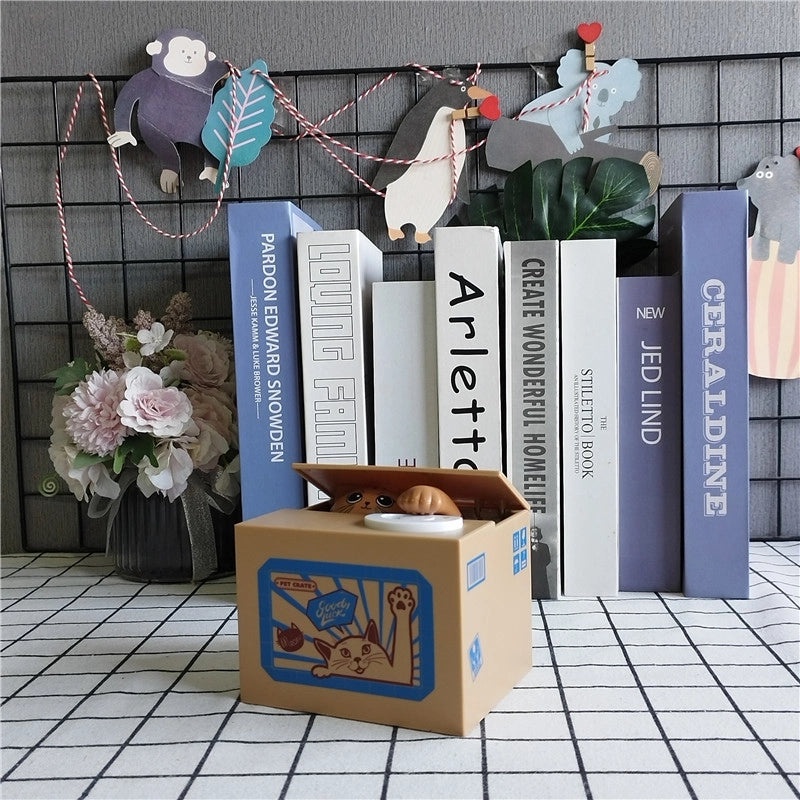 Cute Cat Piggy Bank Toy Plastic Coin Collector | Kids Toys & Collectibles