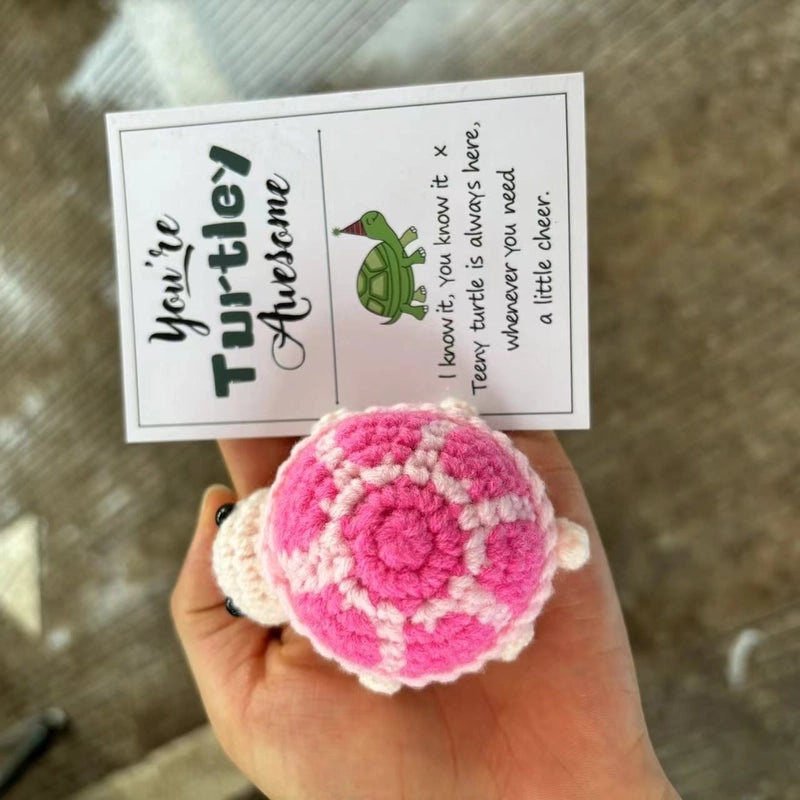 Handmade Wool Knitted Turtle Pendant Cute Positive Energy Doll Ornament|Accessories & Jewelry