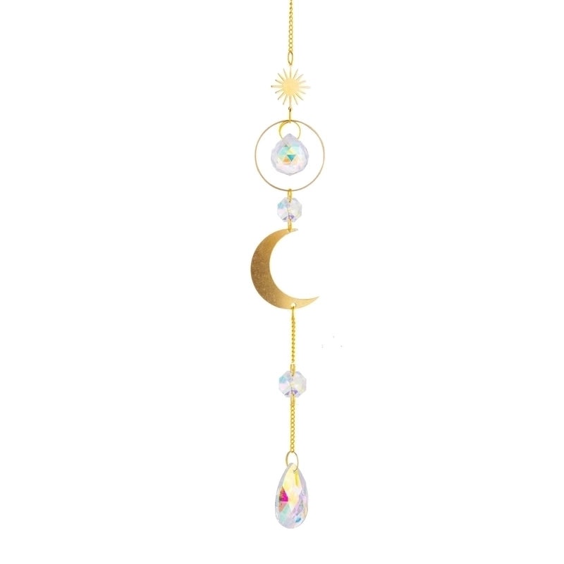 Celestial Sun, Star & Moon Crystal Necklace Pendant | Jewelry & Accessories