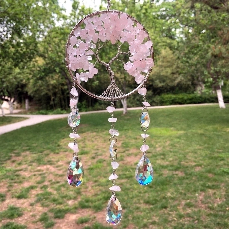 Colorful Pastoral Style Crystal Wind Chime Decoration | Home Decor Accessories