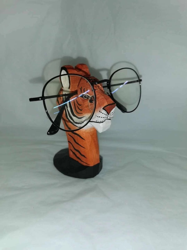 Wood Carving Animal Glasses Frame | Home Decor Crafts