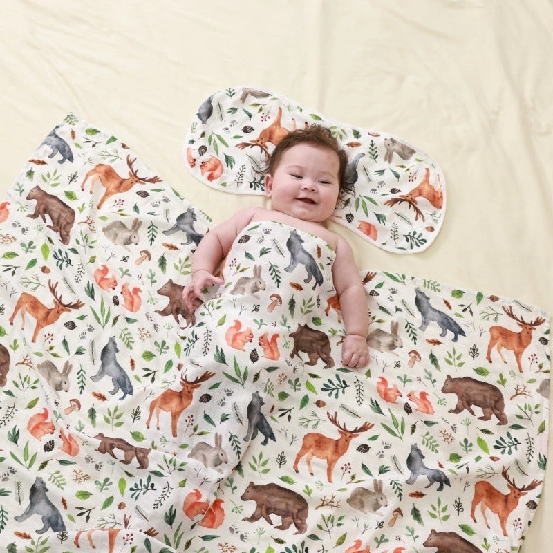 Adorable Animal Cartoon Bamboo Fiber Baby Accessories | Baby Products