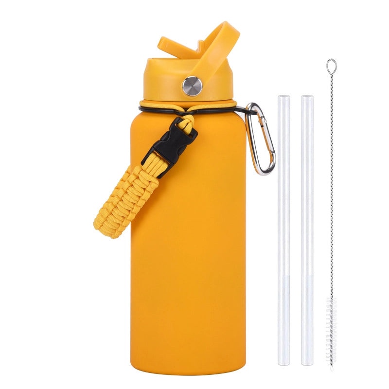 Stainless Steel Water Bottle Single Piece Casual Solid Color | Drinkware & Hydration