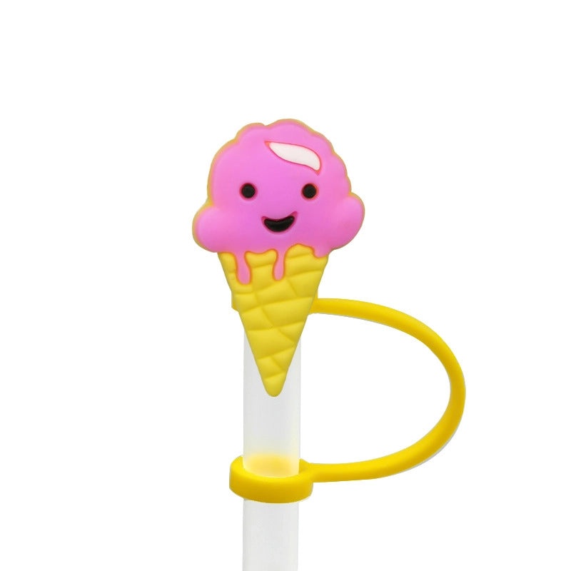 Cute Cartoon Silicone Straw Cap for Kids | Drinkware Accessories