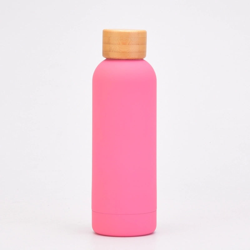 304 Stainless Steel Insulated Sports Water Bottle with Bamboo Lid Large Capacity Portable | Sports & Outdoors