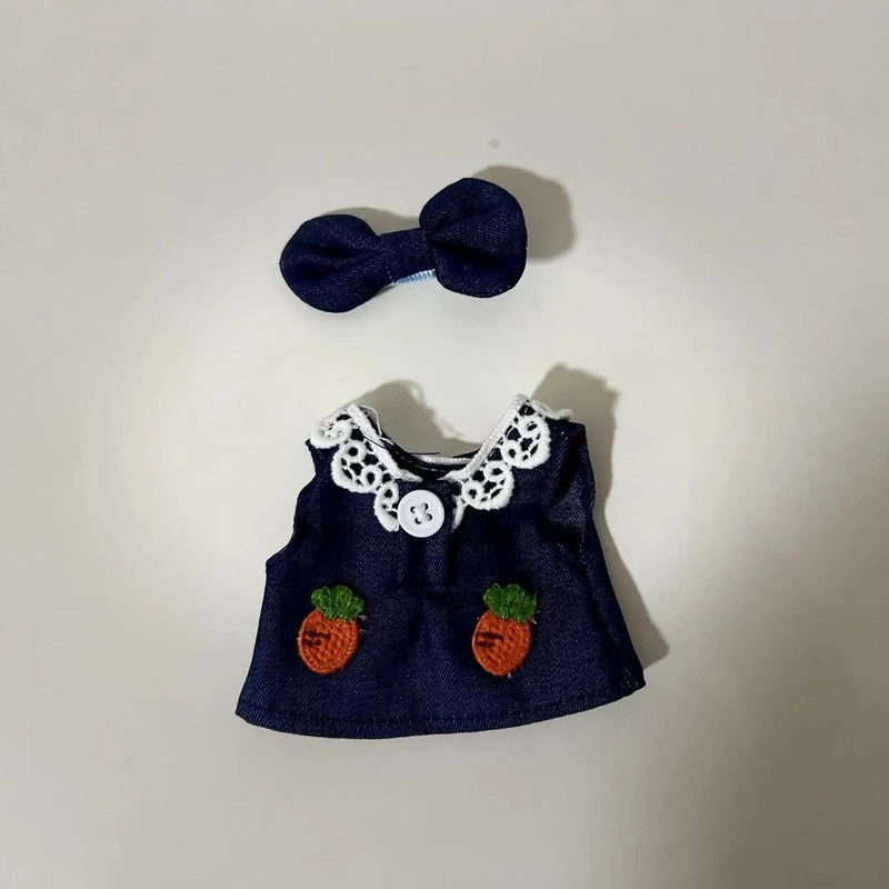 Cute 17cm Vinyl Plush Doll Clothes Set | Doll Clothes Accessories