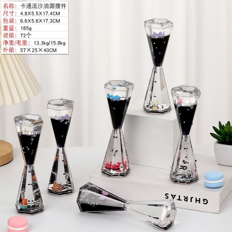 Creative Cartoon Liquid Oil Drop Ornament Transparent Acrylic Pressure Relief Craft|Home Decor Gifts