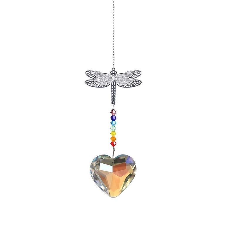 Elegant Heart & Butterfly Crystal Pendant Necklace|Jewelry & Accessories