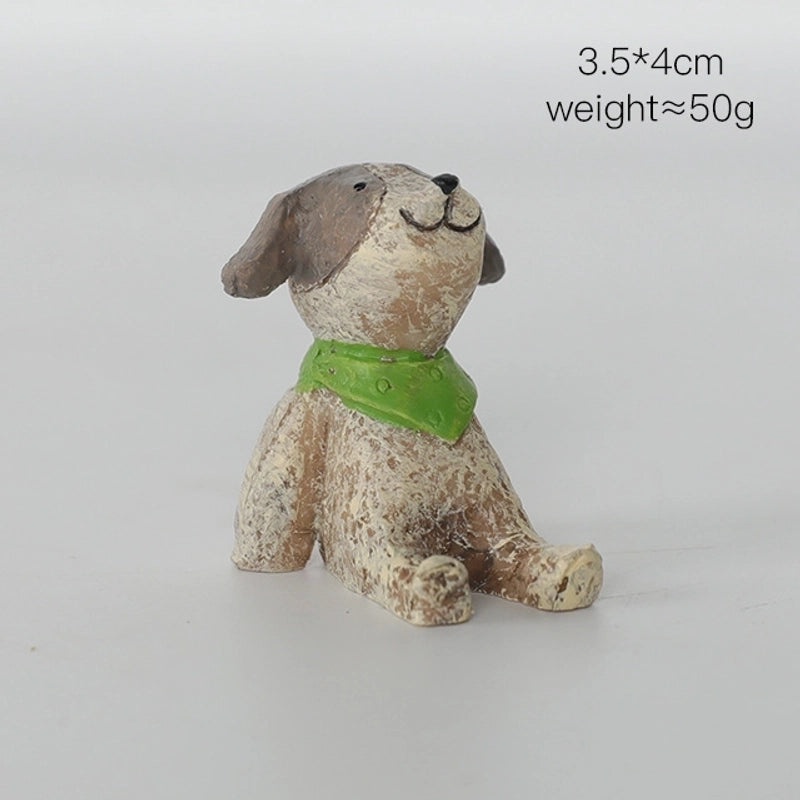 Adorable Cartoon Resin Figurines Decorative Artificial Ornaments for Home|Home Decor