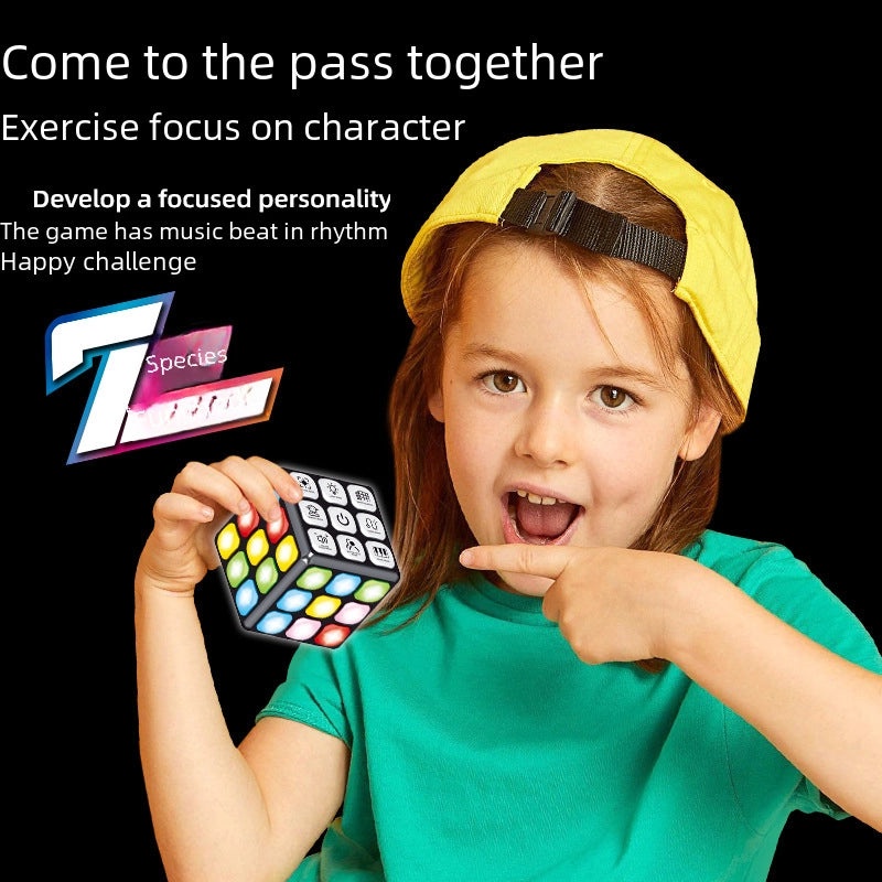 Electronic Multi-function Music Rubik's Cube with LED Lights for Kids | Children's Toys & Games