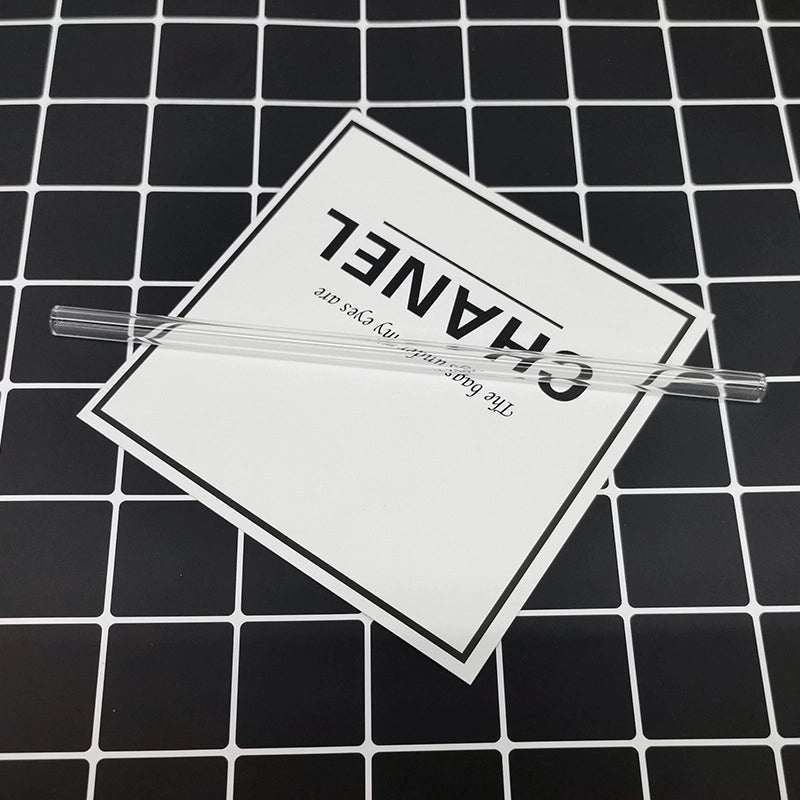 Stylish Single Solid Color Glass Straw for Reusable Drinkware | Kitchen & Dining Accessories