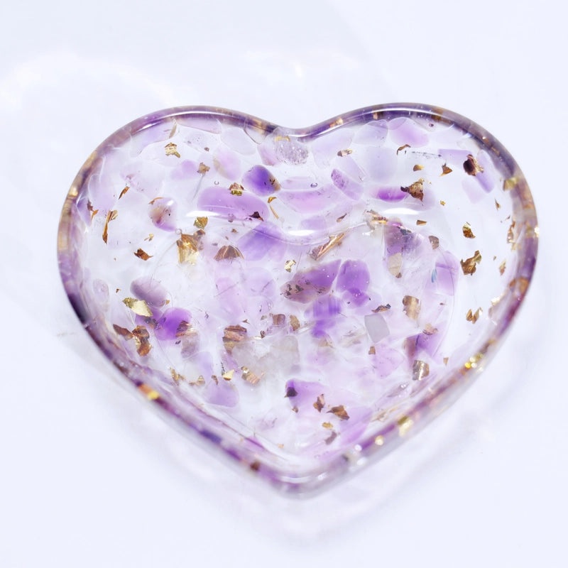 Minimalist Heart Shaped Resin Crystal Pendant Necklace|Jewelry & Accessories