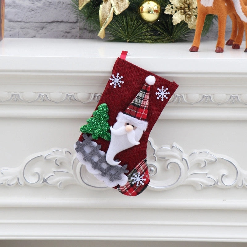 Christmas Gift Bag for Jewelry Candy Socks | Holiday Packaging & Decoration Accessories
