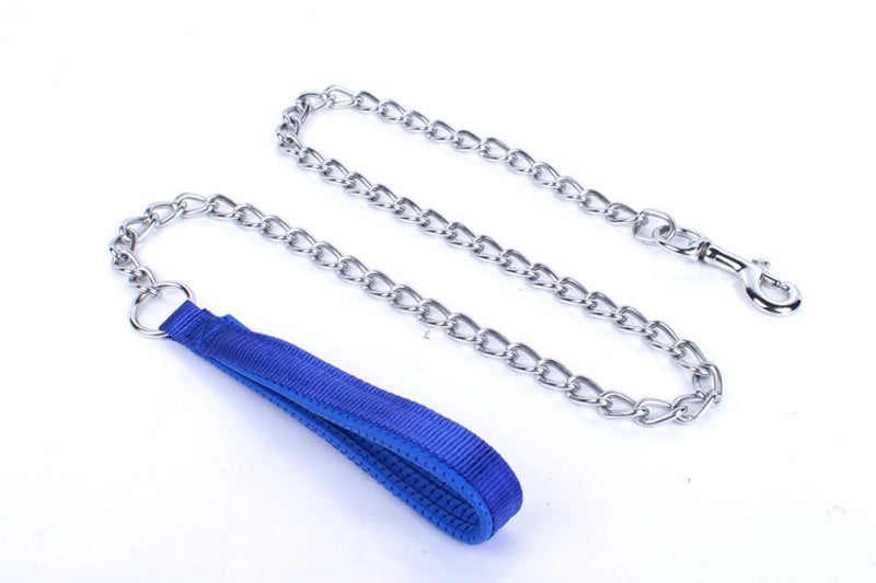 Dog Leash with Foam Handle and Metal Chain Twist Rope for Pets|Pet Supplies > Pet Leashes & Collars
