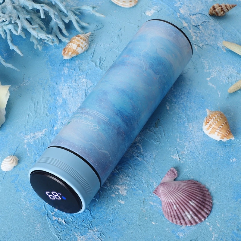 Creative 304 Stainless Steel Vacuum Thermos Cup with Replaceable Battery | Fashion Accessories & Drinkware