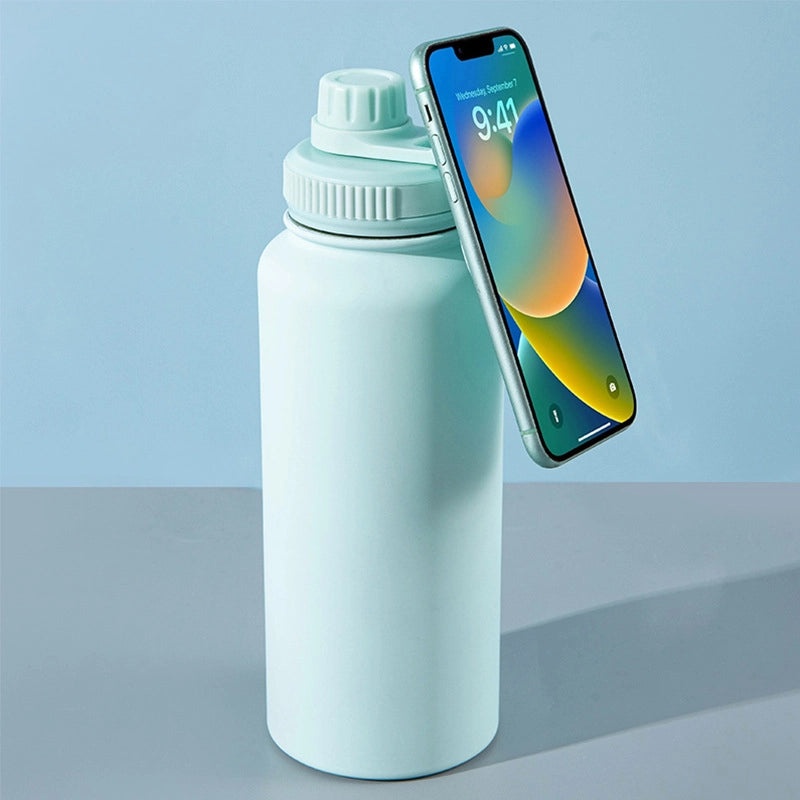 Solid Color 201 & 304 Stainless Steel Water Bottle for Casual Vacation Use 1 Piece | Travel Accessories