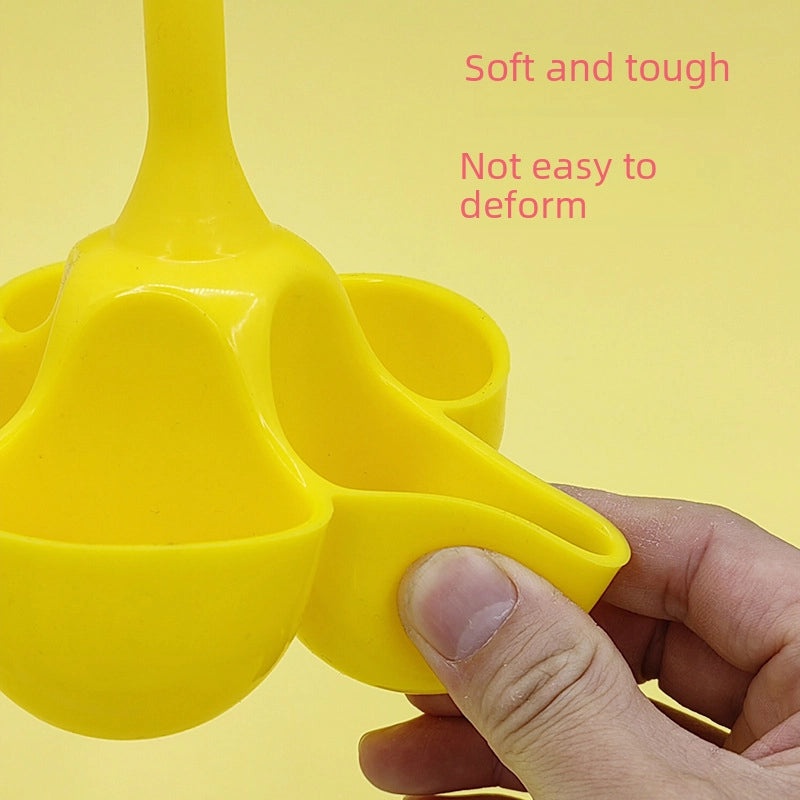 Creative 5-Hole Silicone Egg Cooker High Temperature Resistant Food Grade Egg Steamer for Kids Complementary Meals | Kitchen Tools & Accessories