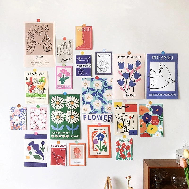 Vintage Style Oil Painting Landscape Paper Wall Decal | Home Decor