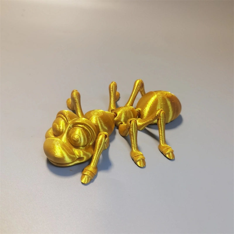 3D Printed Animal Figurines Toy Ant Frog Hermit Crab Decorative Dolls for Stall Display|Home Decor & Collectibles