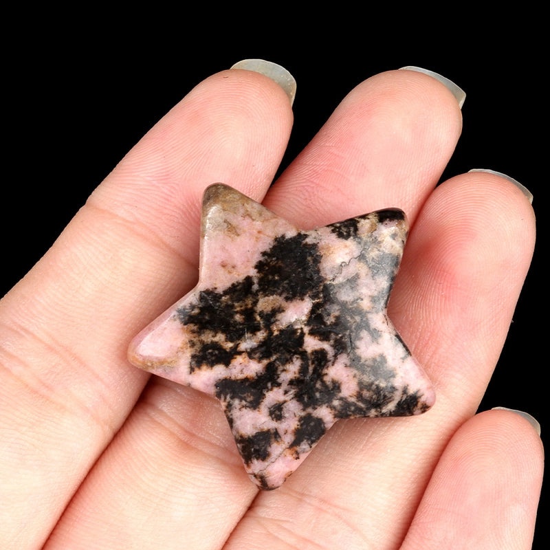 Natural Crystal Agate Star-Shaped Bead Pendant | Jewelry Accessories