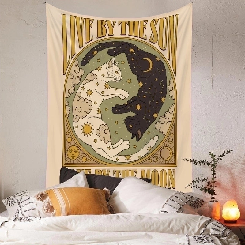 Classic Color Block Polyester Tapestry for Home Decor|Wall Hangings & Tapestries