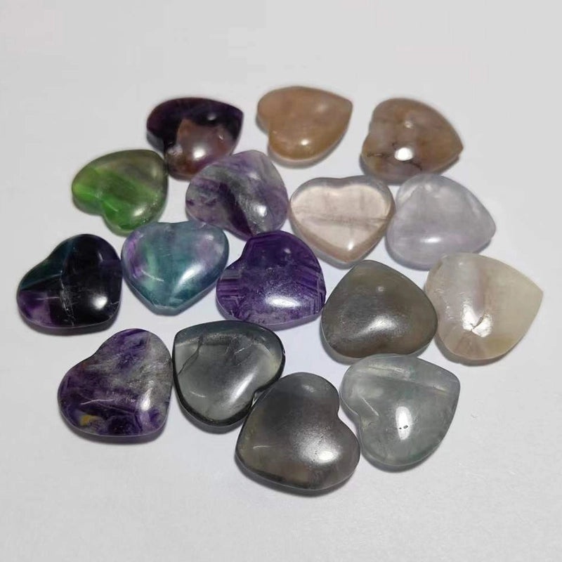 Pink 20mm Heart-Shaped Amethyst Crystal Ornament | Jewelry & Accessories