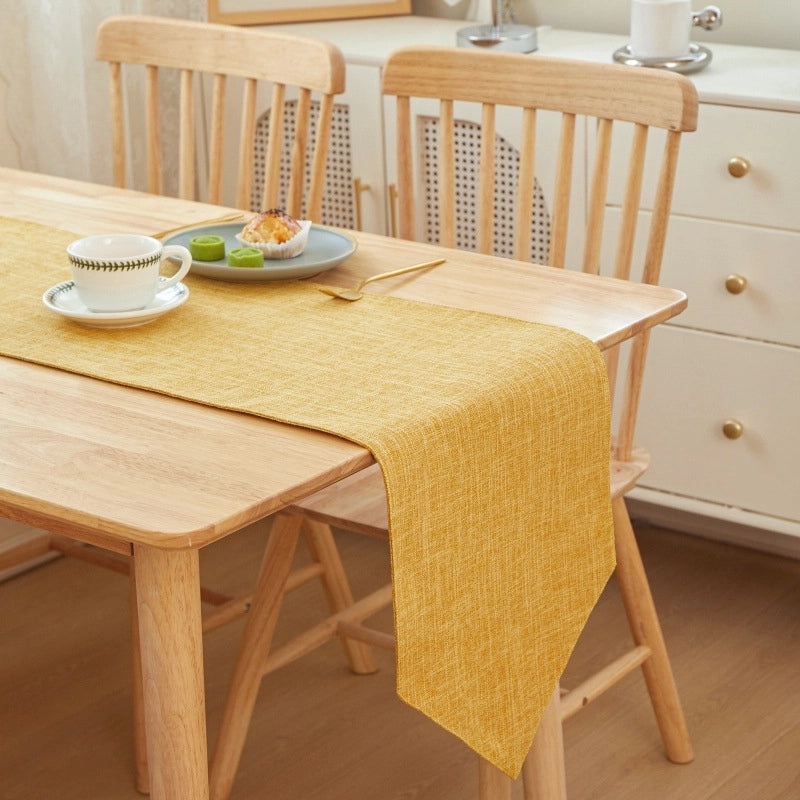 Elegant Minimalist Solid Color Linen Tablecloths for Dining|Home Decor Table Linens
