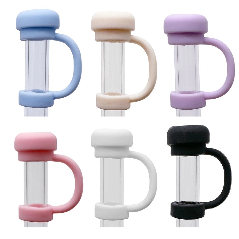 Silicone Straw Cap for Cup Pen Holder Solid Color Food-Safe Ice Cup Explosion Prevention | Kitchen & Dining Accessories